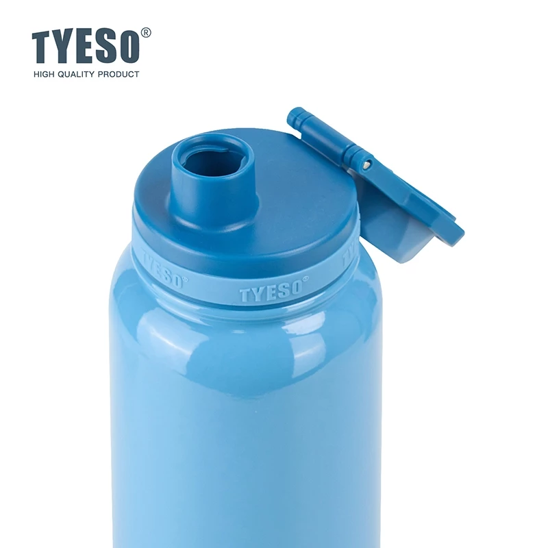 TYESO Vacuum Insulated Tumbler Sport Bottle (600ml) Blue - Image 4