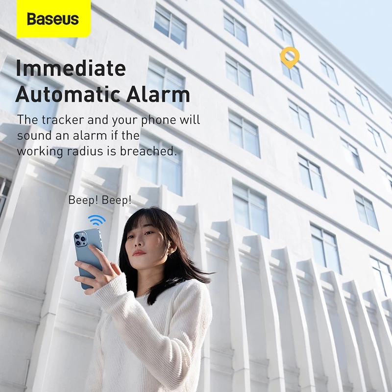 BASEUS T2 Pro Wireless Smart Tracker – Mini Anti-Loss Locator for Keys, Pets & Kids