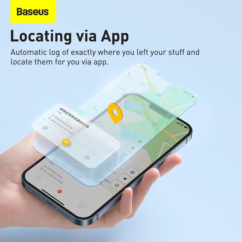 BASEUS T2 Pro Wireless Smart Tracker – Mini Anti-Loss Locator for Keys, Pets & Kids