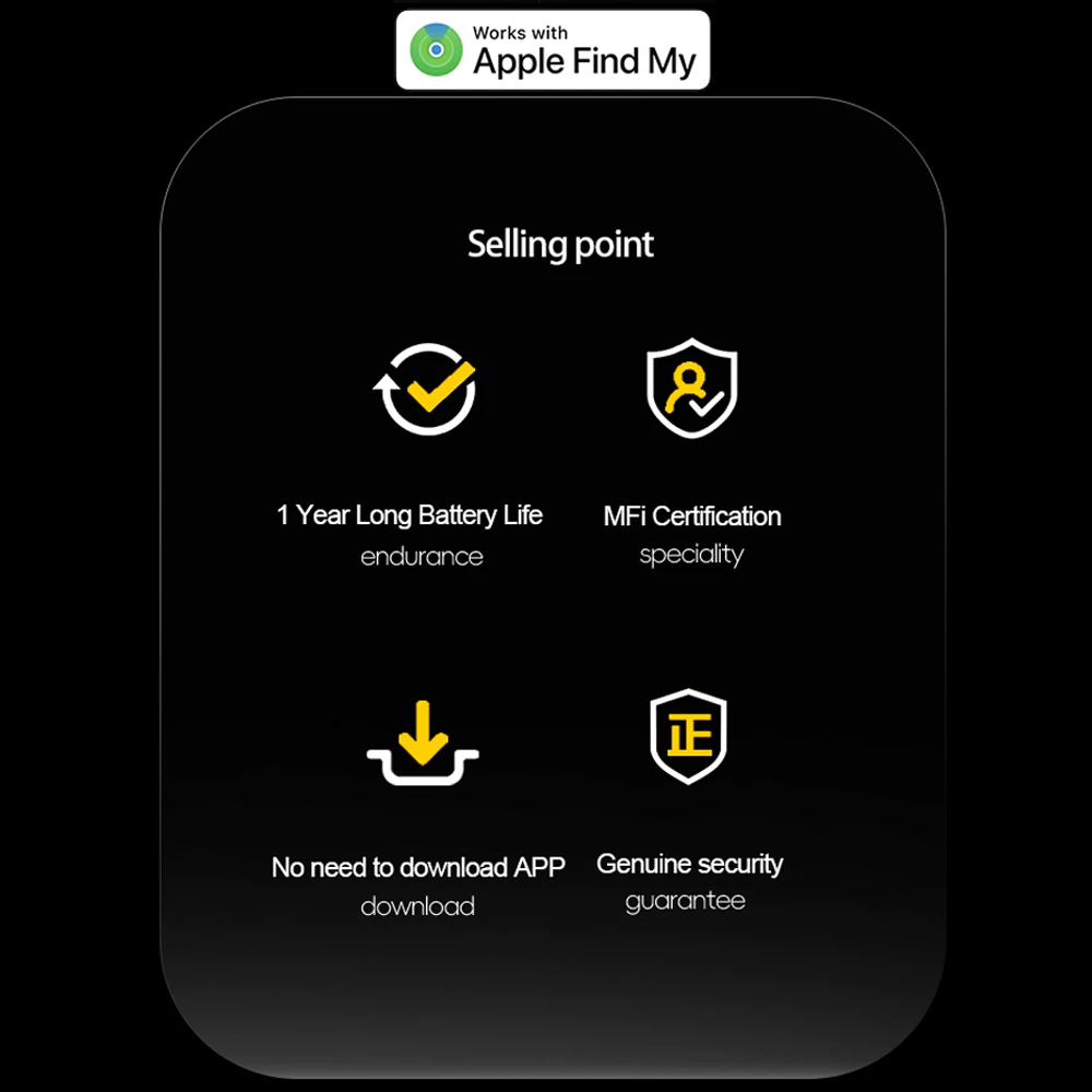 Smart Key Tracker for Apple Find My – Mini Anti-Loss Device for Keys, Pets & More (MFi Certified)