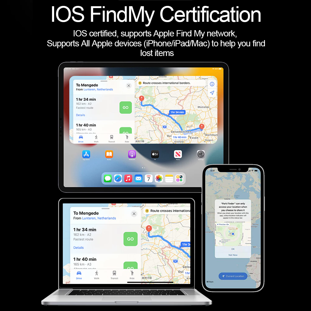 Smart Key Tracker for Apple Find My – Mini Anti-Loss Device for Keys, Pets & More (MFi Certified)