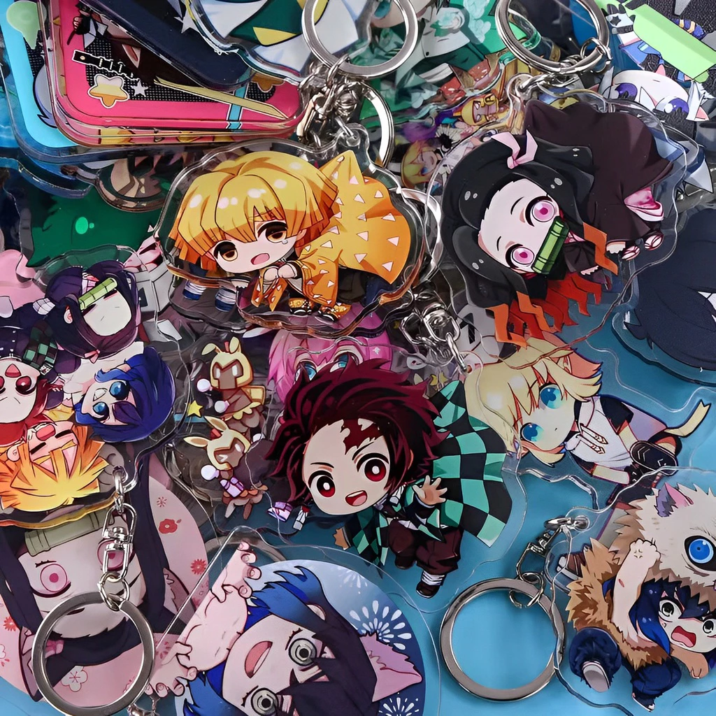 Custom Acrylic Keychain 5cm O-Ring - Image 2