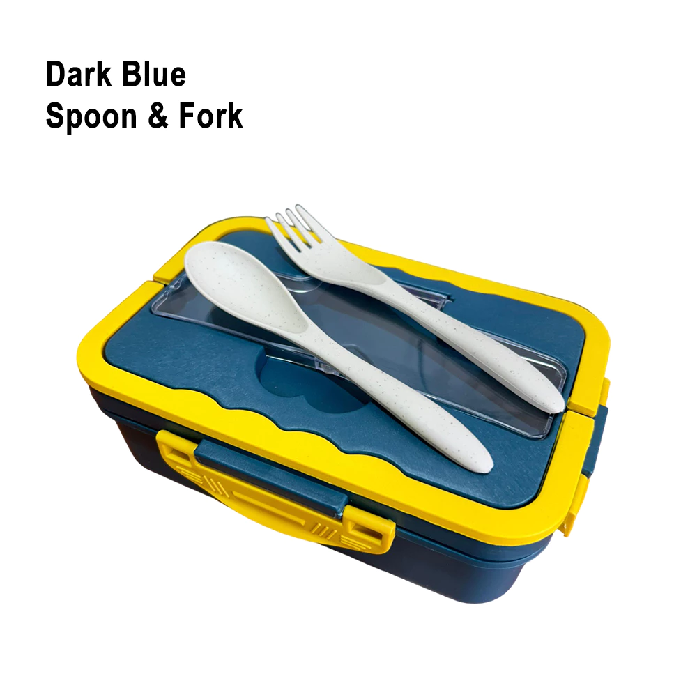 BENTOJOY Lunch Box (Portable & Leak-Proof) - Dark Blue