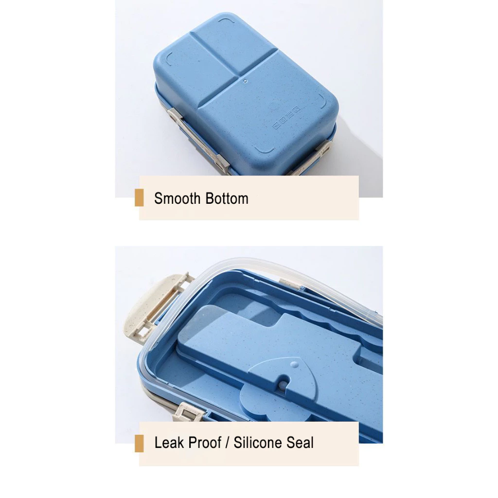 BENTOJOY Lunch Box (Portable & Leak-Proof) - Dark Blue - Image 2