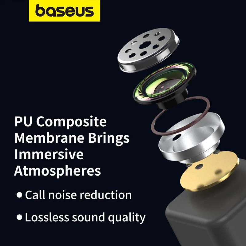 BASEUS WM01 TWS Bluetooth Earphones – Upgraded Version 5.3