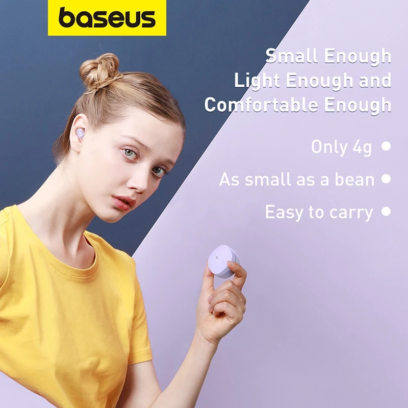 BASEUS WM01 TWS Bluetooth Earphones – Upgraded Version 5.3
