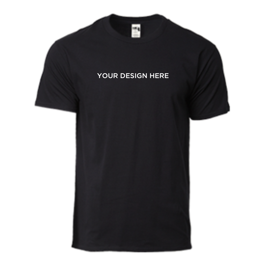 Gildan Heavyweight HA00 | Adult Round Neck T-Shirt | 210gsm Ring Spun Cotton | Black