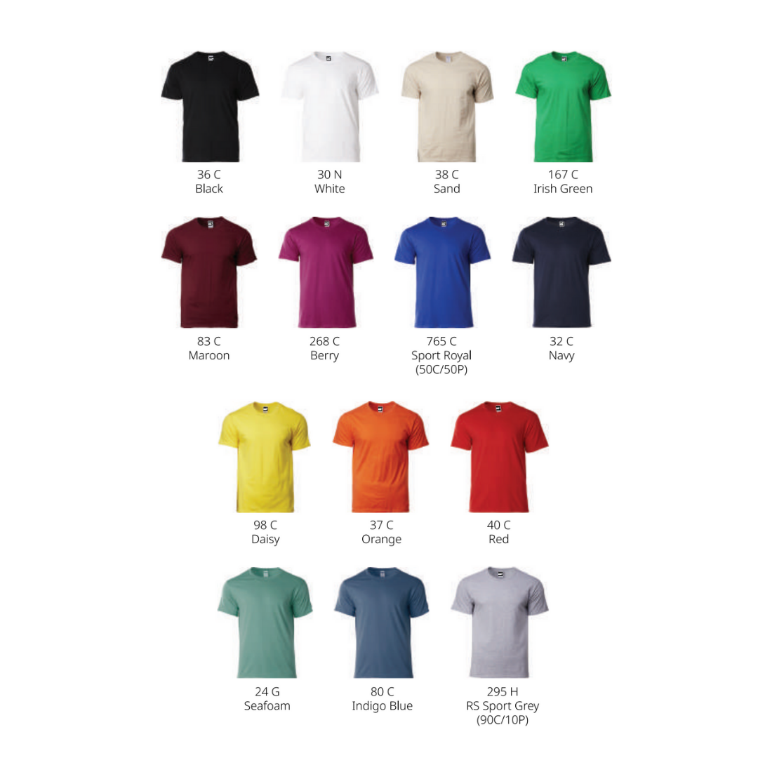 Gildan Heavyweight HA00 | Adult Round Neck T-Shirt | 210gsm Ring Spun Cotton | Teal Blue - Image 5