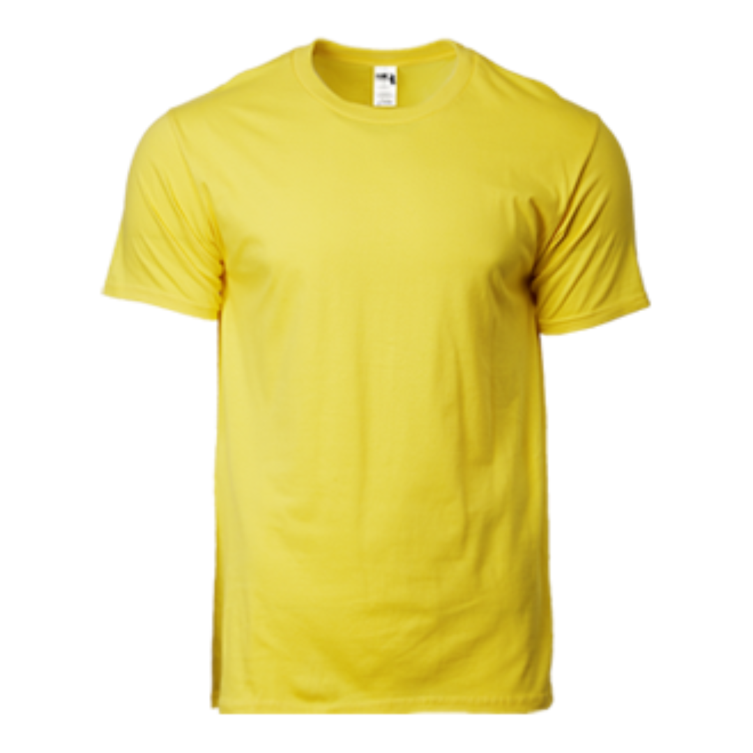 Gildan Heavyweight HA00 | Adult Round Neck T-Shirt | 210gsm Ring Spun Cotton | Yellow - Image 2
