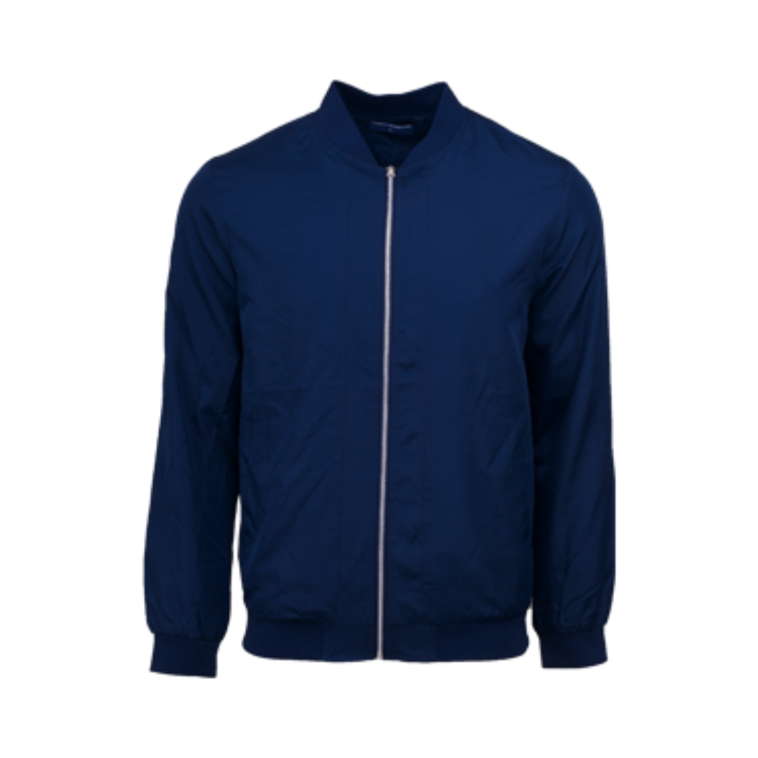 NORTH | Bomber Jacket - Polyester Pongee | Navy Blue - Image 2