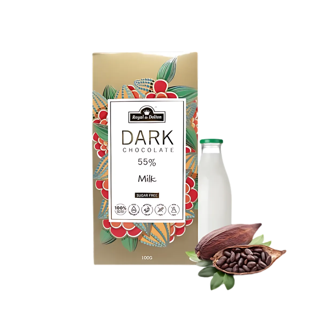 Sugar Free 55% Dark Chocolate Bar (90g)