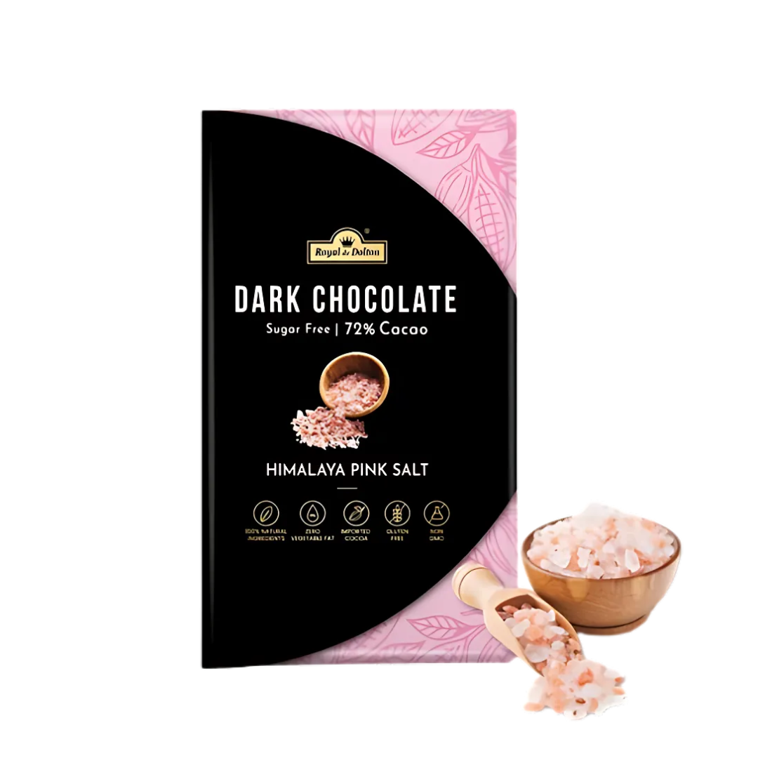 Sugar Free 72% Dark Chocolate With Sea Salt (90g)
