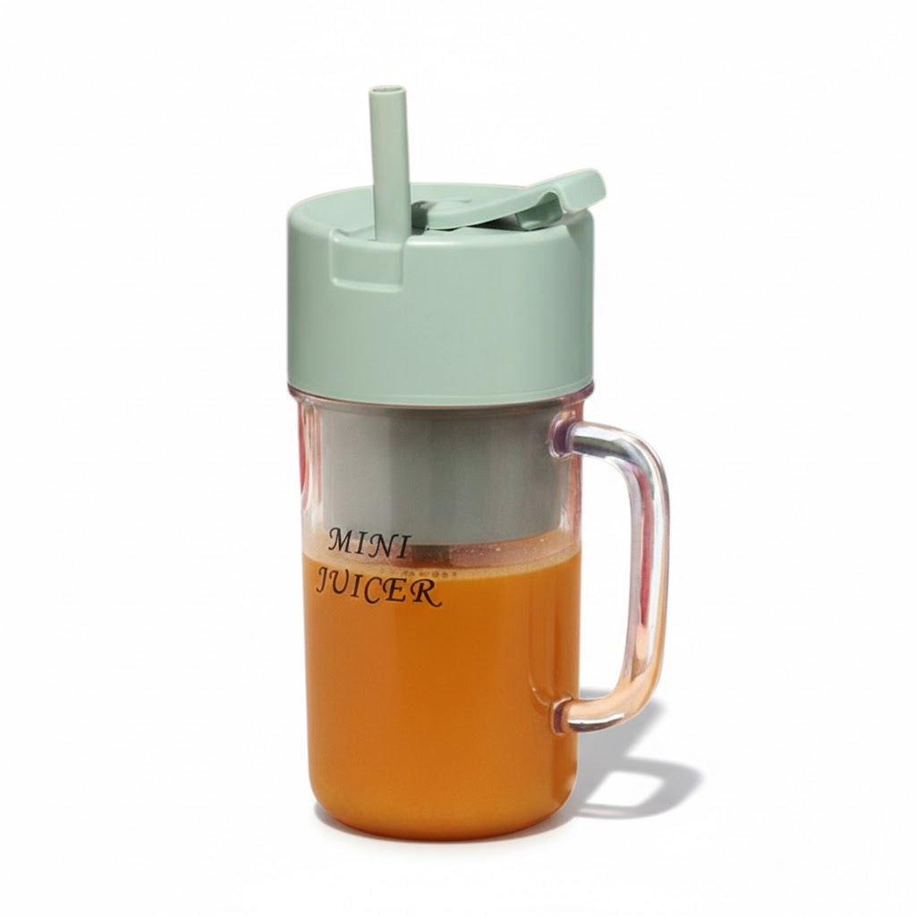 JUICERA Pop Portable Wireless Juicer Blender | 340ml (Straw | 6-Blades) - Green