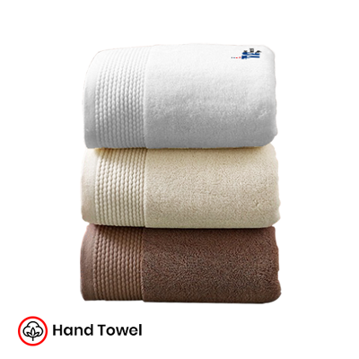 LOOM+ Pure Cotton Towel with Drawstring Pouch 3 (740x340) - 100g Brown - Image 4