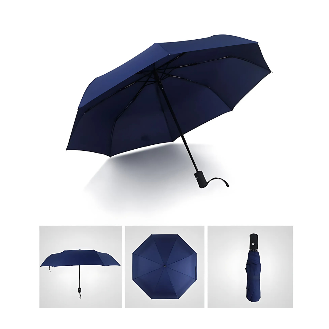 110cm Windproof Compact Folding Umbrella | Auto Open-Close | 8-Rib Reinforced Frame | Lightweight & Travel-Friendly