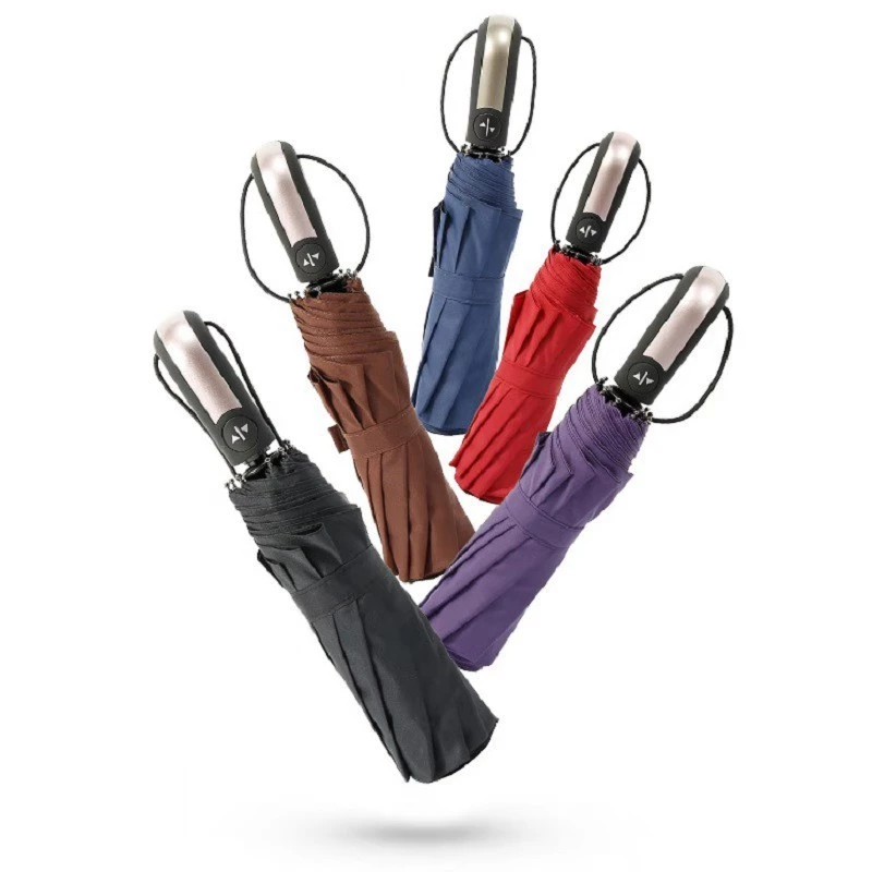 110cm Windproof Compact Folding Umbrella | Auto Open-Close | 8-Rib Reinforced Frame | Lightweight & Travel-Friendly - Image 5