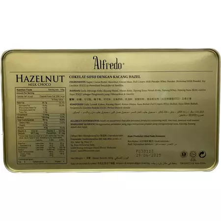 Alfredo Tin Hazelnut Milk 180G
