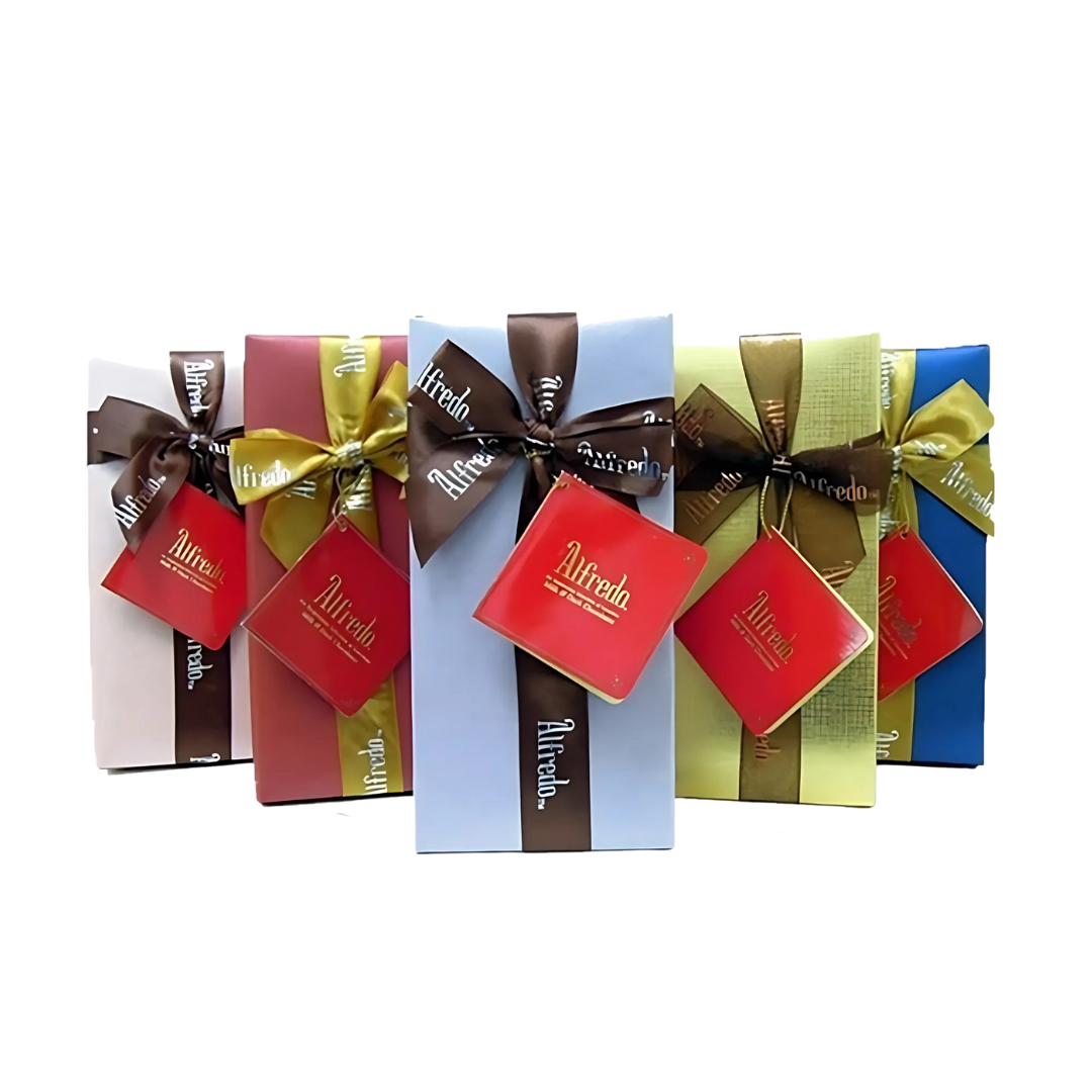 Alfredo Ribbon Gift Box Milk & Dark Chocolate 225G (10 Pcs) 🍫🎁