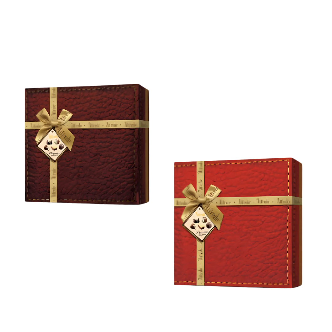 Alfredo Ribbon PU Leather Gift Box Chococlate 120G (9 Pcs) 🍫🎁