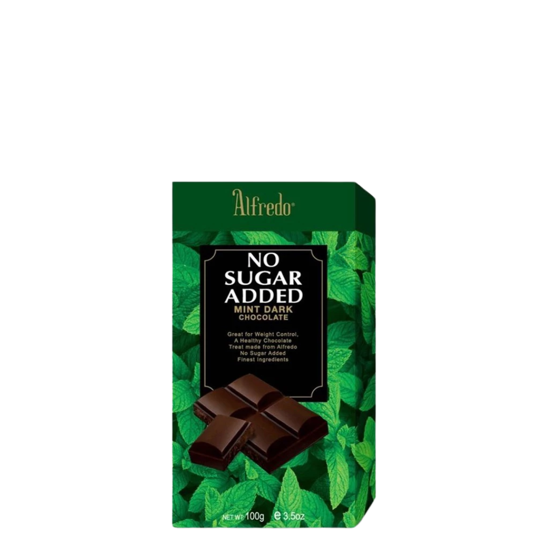 Alfredo Sugar-Free Mint Dark Chocolate Bar 100G
