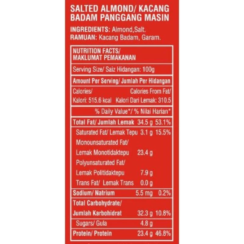 Alfredo Salted Almonds 35G