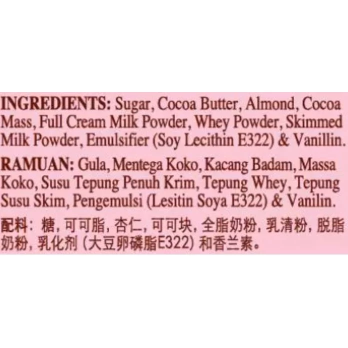 Alfredo Almond Milk Chocolate Bar 30G