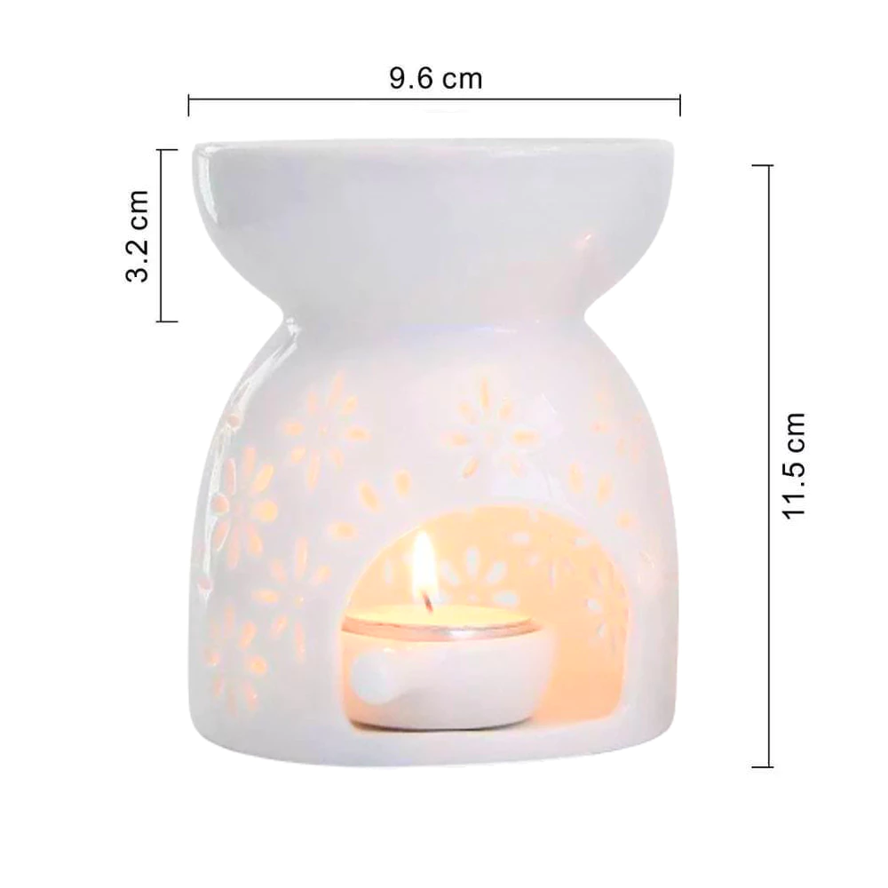Ceramic Aroma Burner – Wax Melt & Essential Oil Warmer