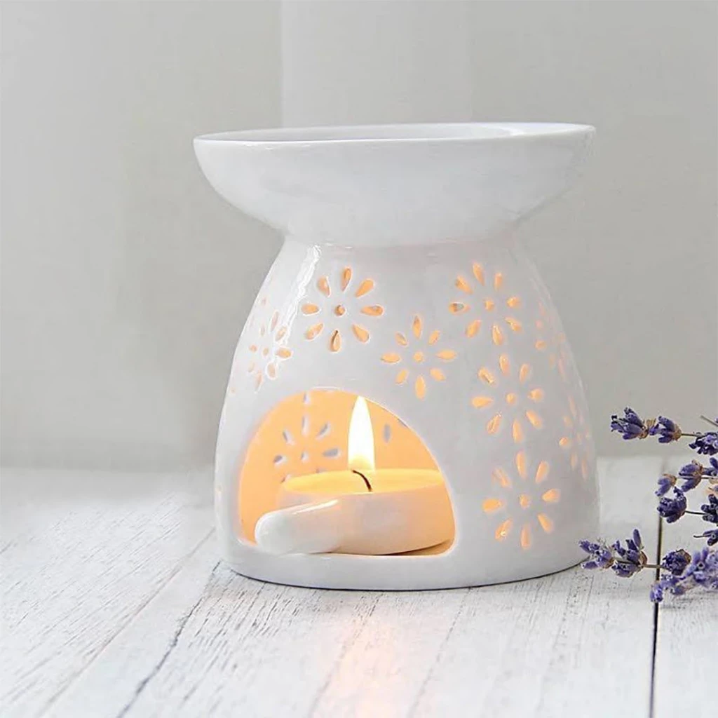 Ceramic Aroma Burner – Wax Melt & Essential Oil Warmer