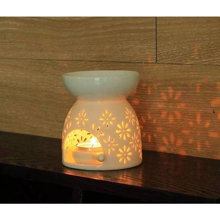 Ceramic Aroma Burner – Wax Melt & Essential Oil Warmer