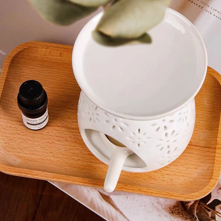 Ceramic Aroma Burner – Wax Melt & Essential Oil Warmer