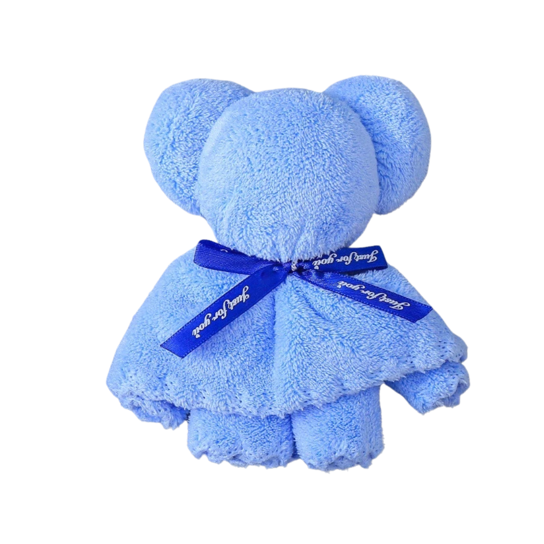 Face Towel – Teddy Bear Shape (30x30cm)