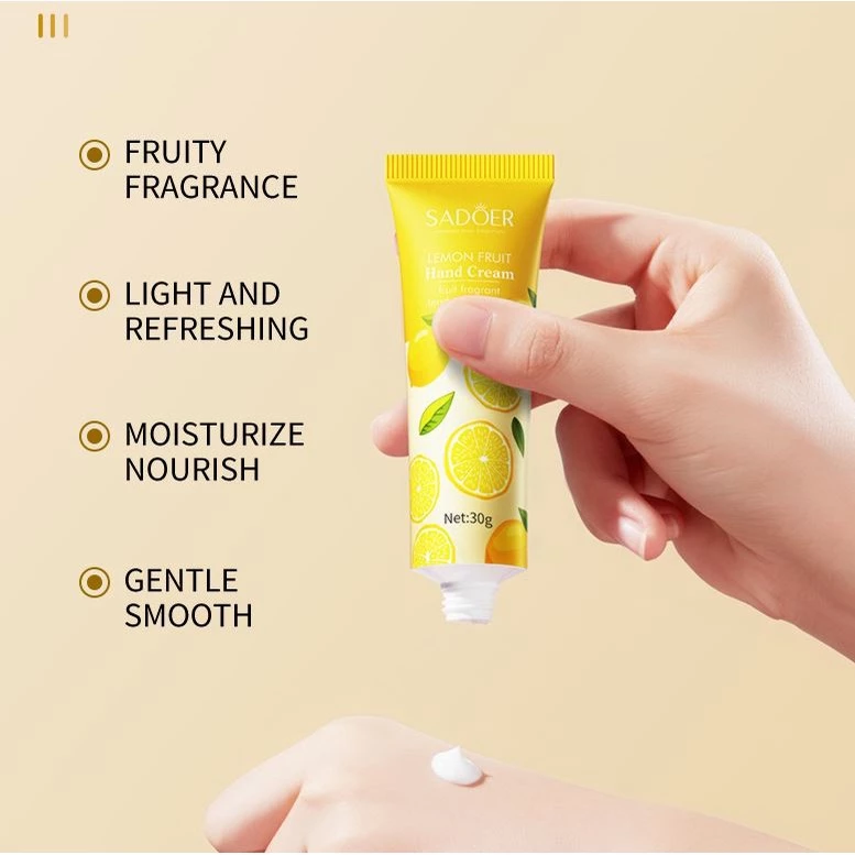 SADOER Lemon Moisturizing Hand Cream (30g)