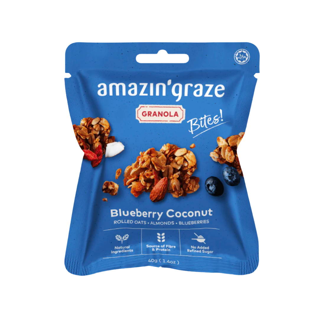 Mini Blueberry Coconut Granola Bites 40g