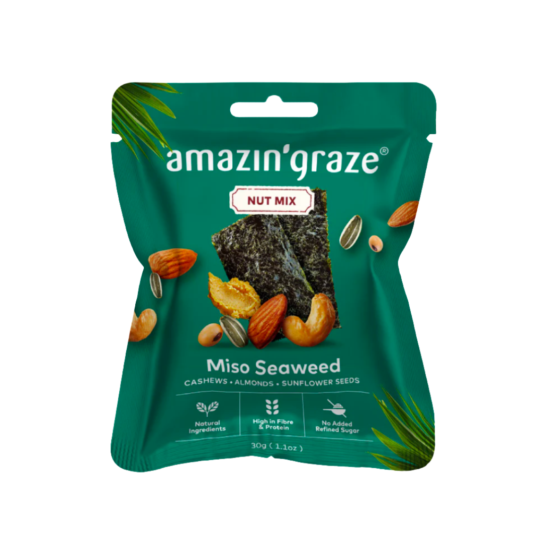 Mini Miso Seaweed Nut Mix 30g
