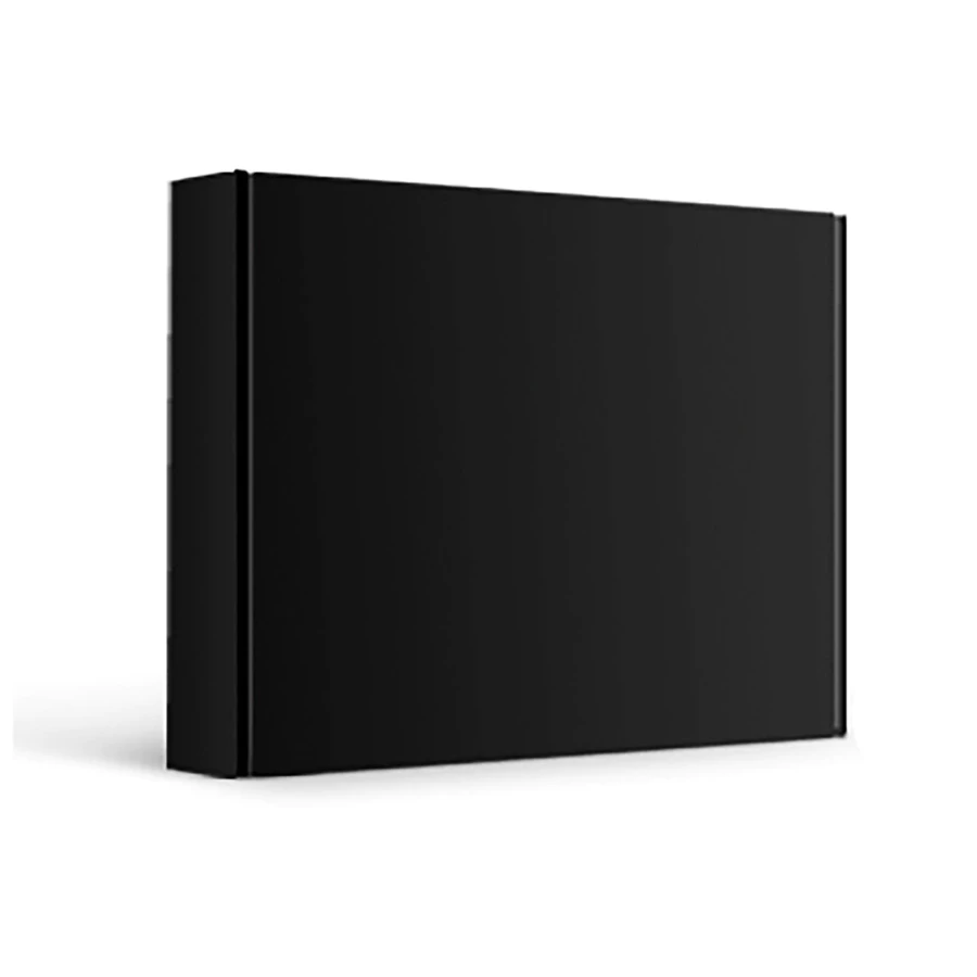 Colour Pizza Box - Black - 25x20x7cm
