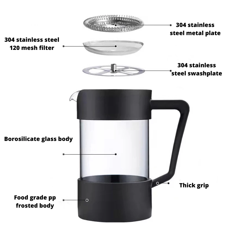 Mini French Press Coffee Maker 350ml