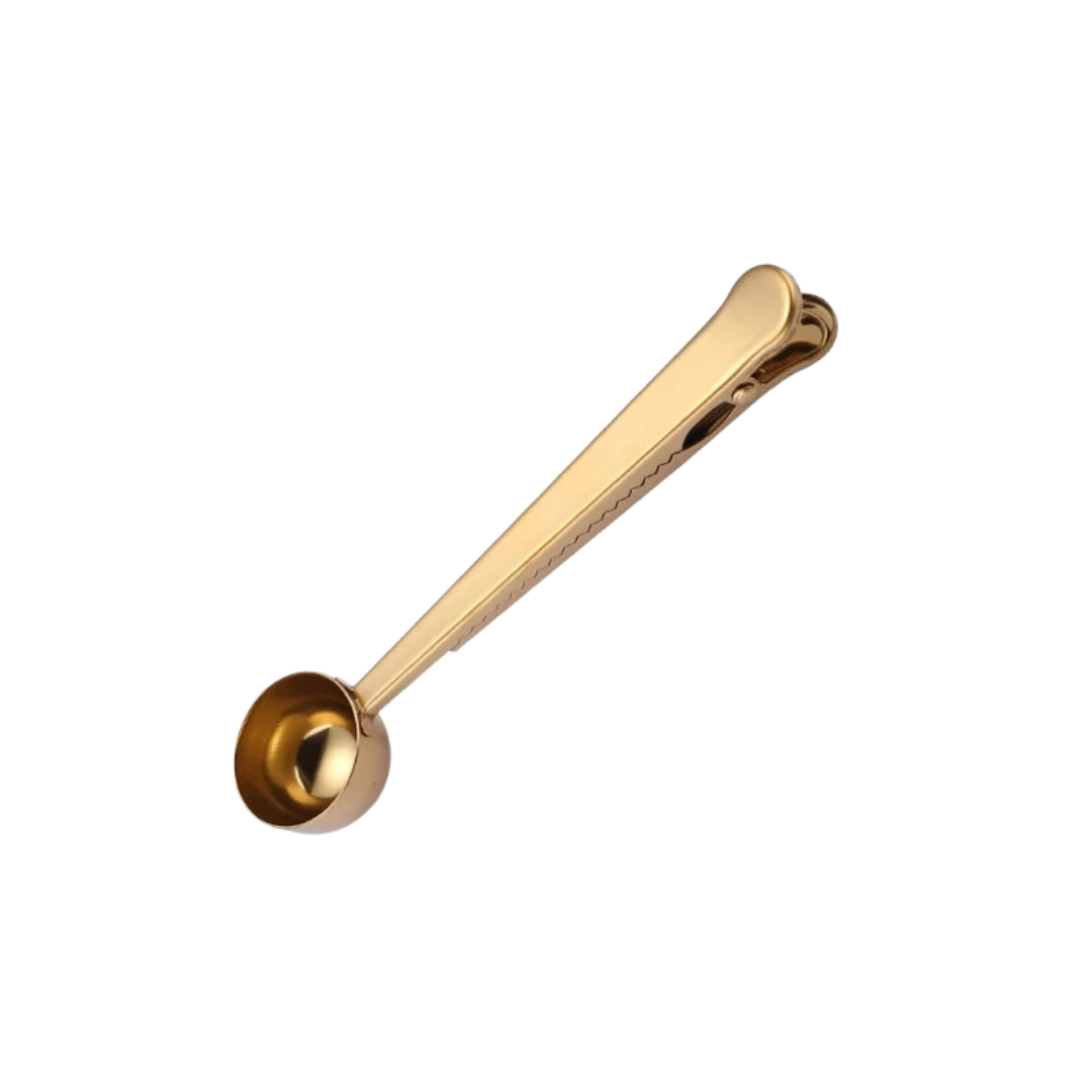Stainless steel coffee scoop with Clip