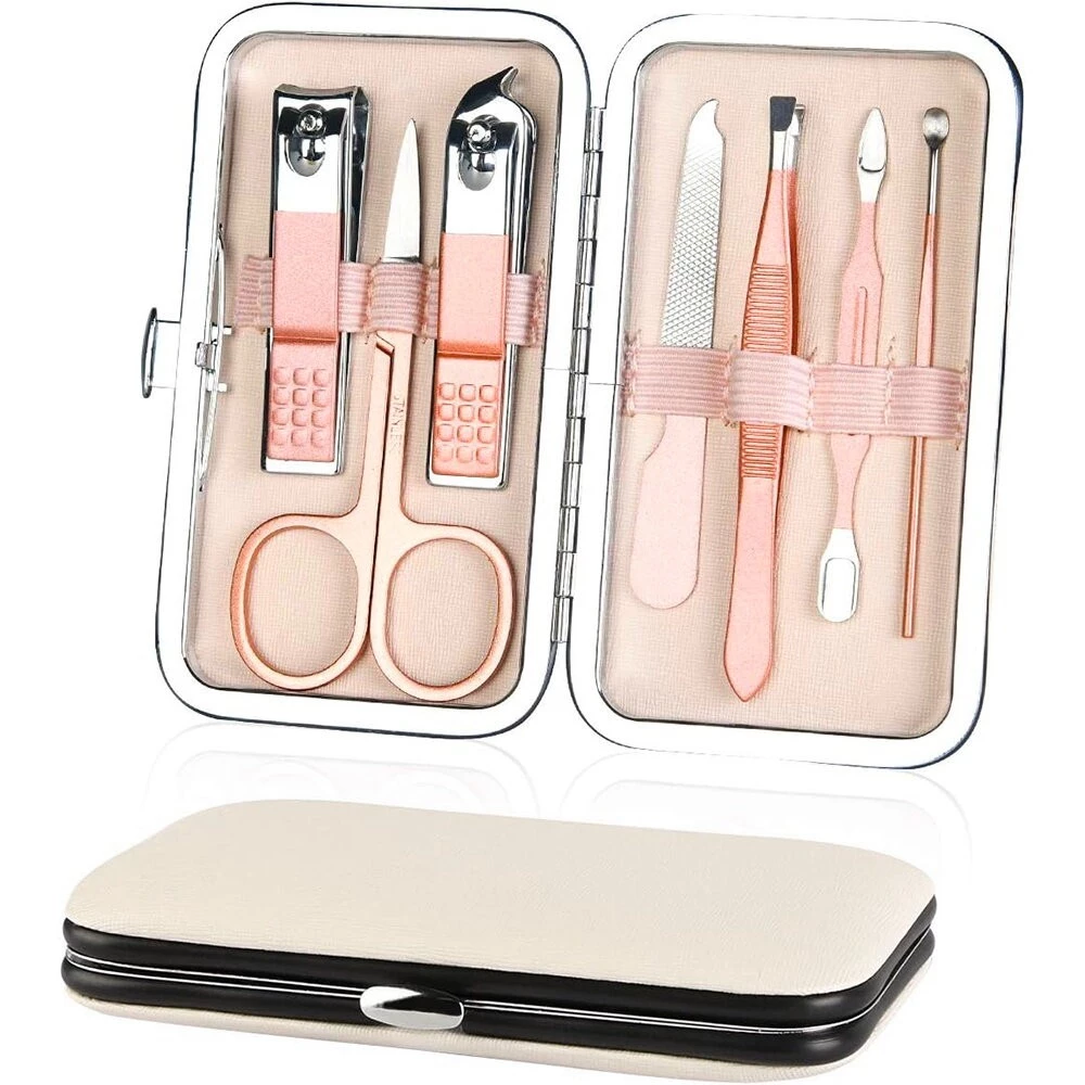 Multifunctional Rose Gold Manicure Set 7pcs