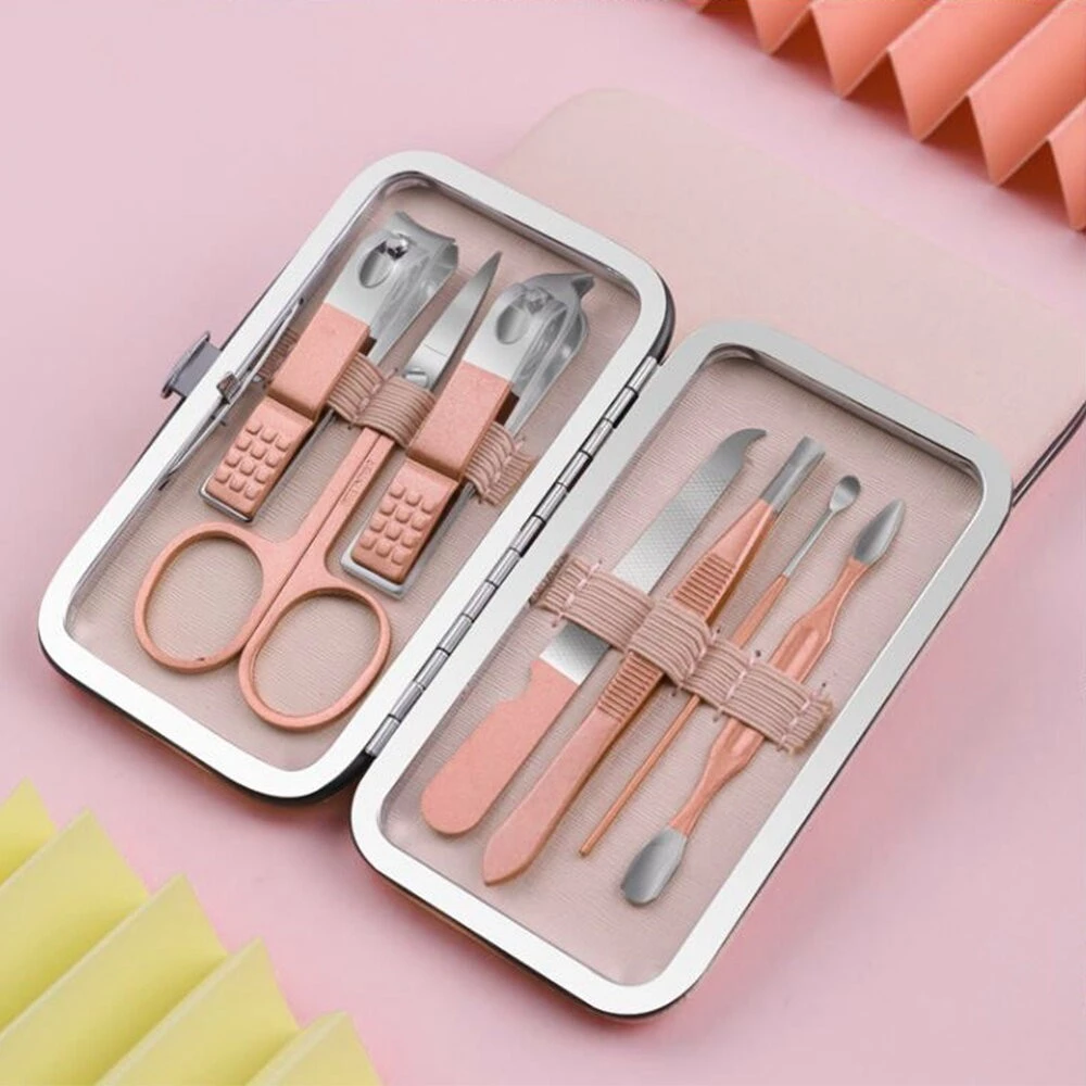 Multifunctional Rose Gold Manicure Set 7pcs