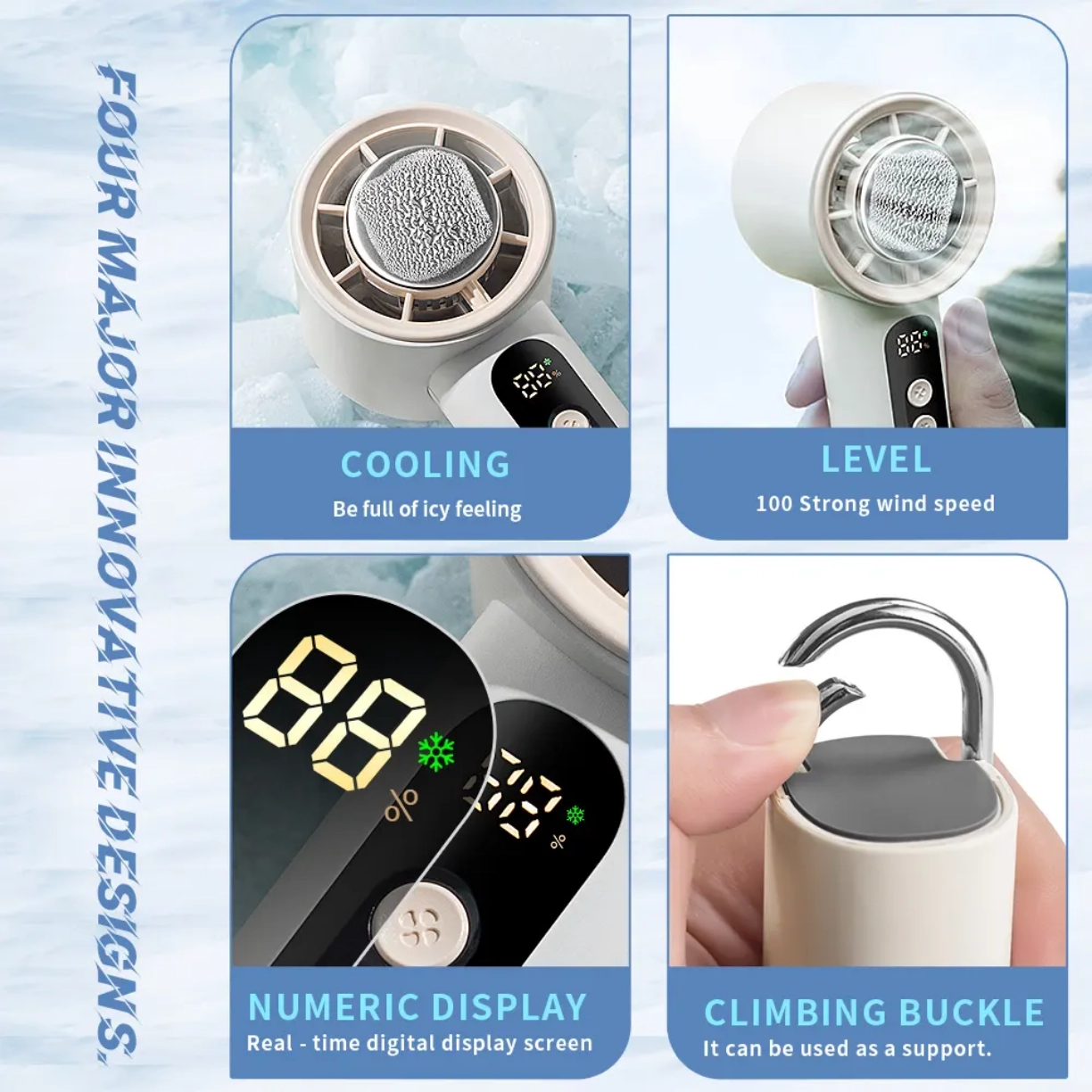 BLAST handheld fan Beige