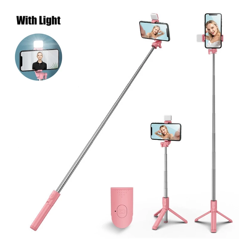 SNAPR Tripod Selfie Stick with Light Pink