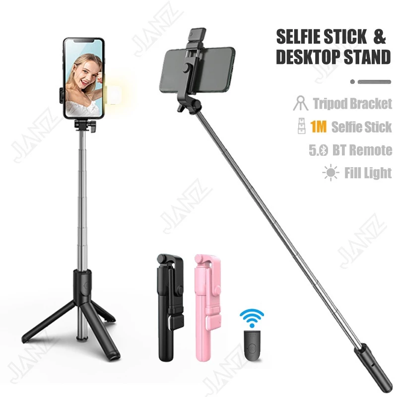 SNAPR Tripod Selfie Stick NO Light Black