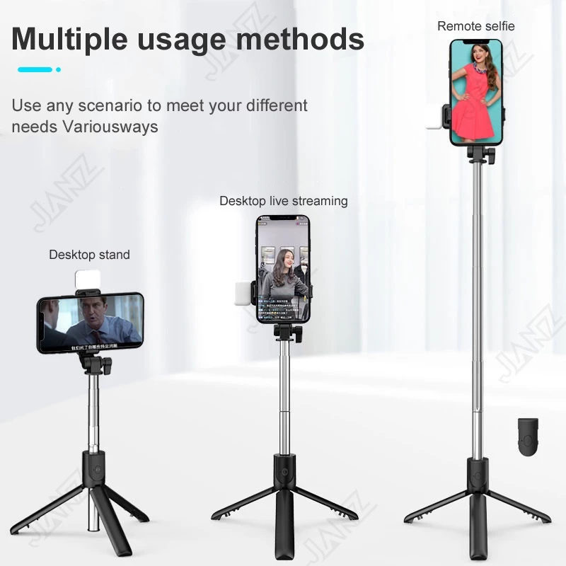 SNAPR Tripod Selfie Stick NO Light Black