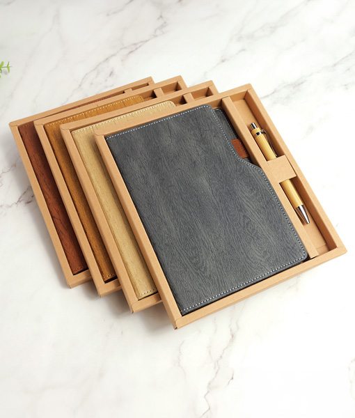 TIMBER Notebook Pen Gift Set Grey