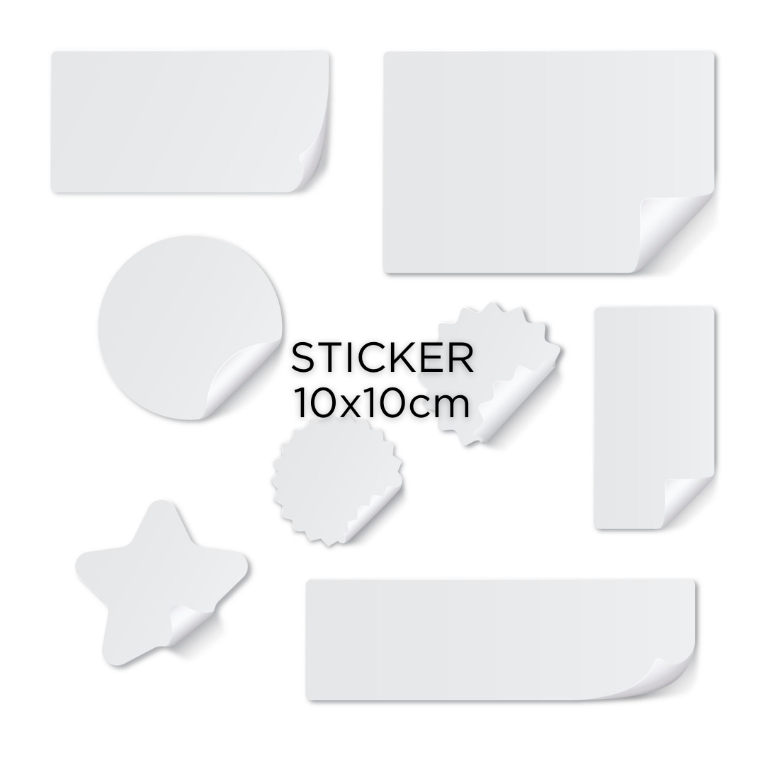 Medium Sticker within 10x10cm