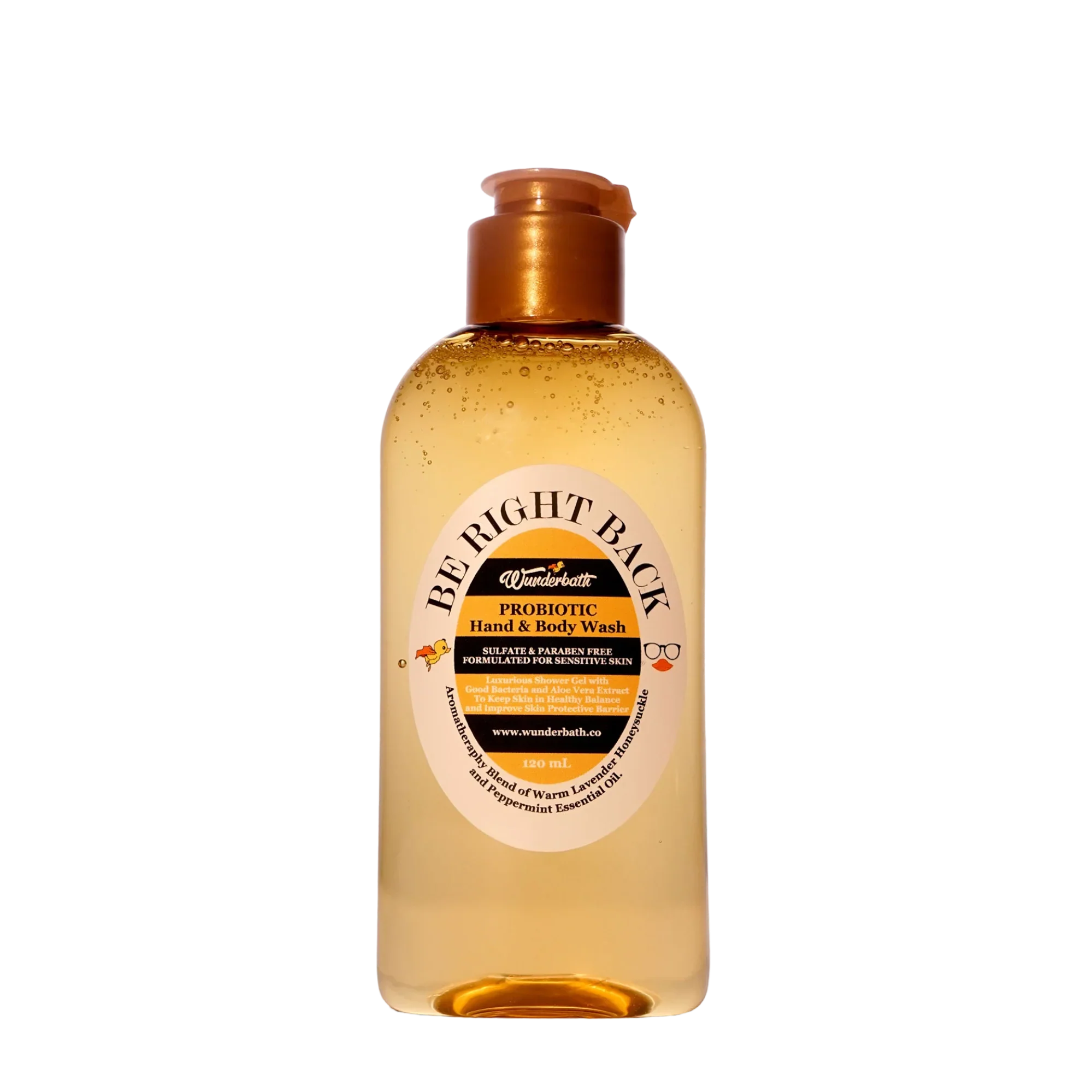 WUNDERBATH  Be Right Back Probiotic Soap Gel (120ml) BRB