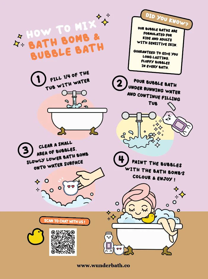 WUNDERBATH Rosé Ma Bath Bomb