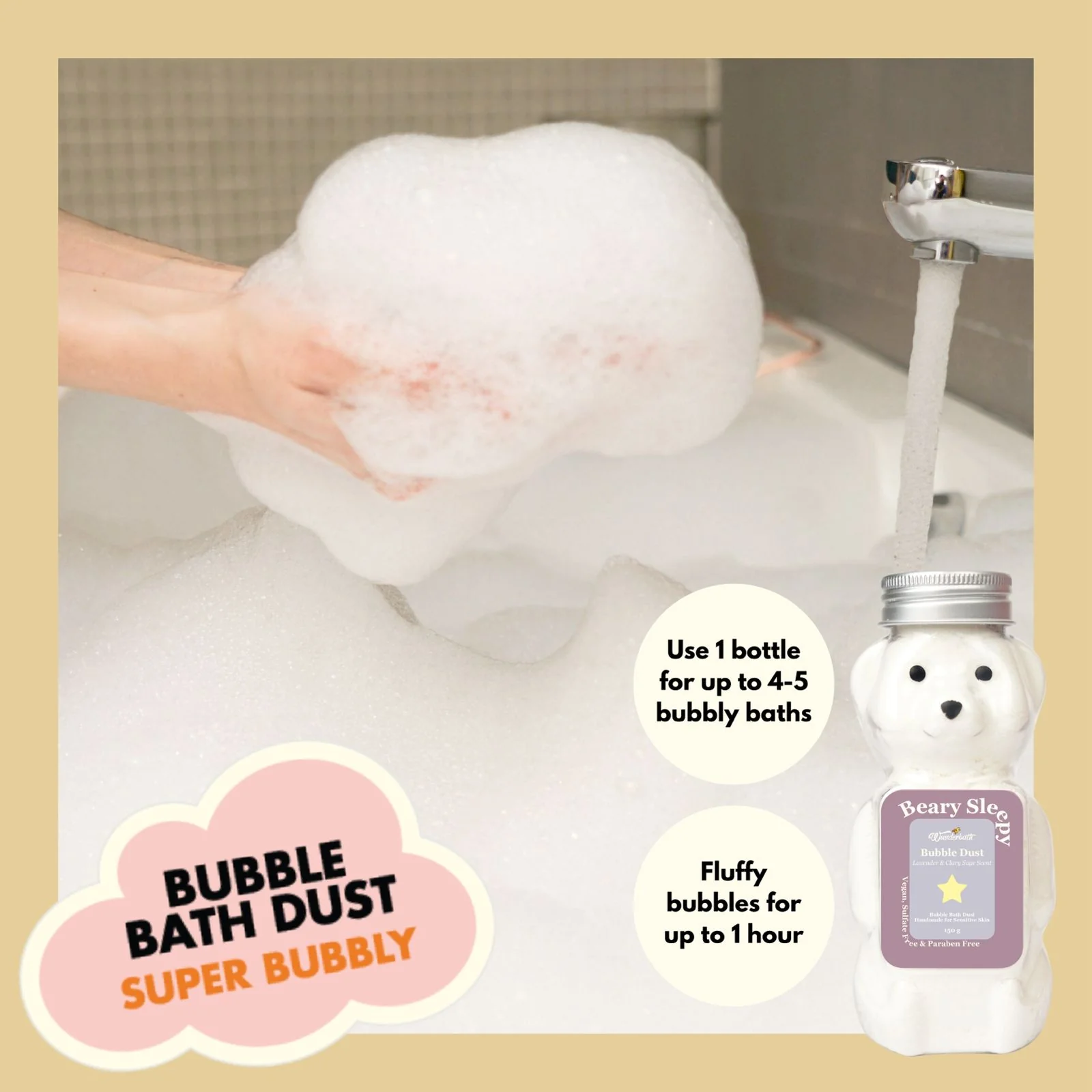 WUNDERBATH Sirap Rose Bubble Bath Liquid
