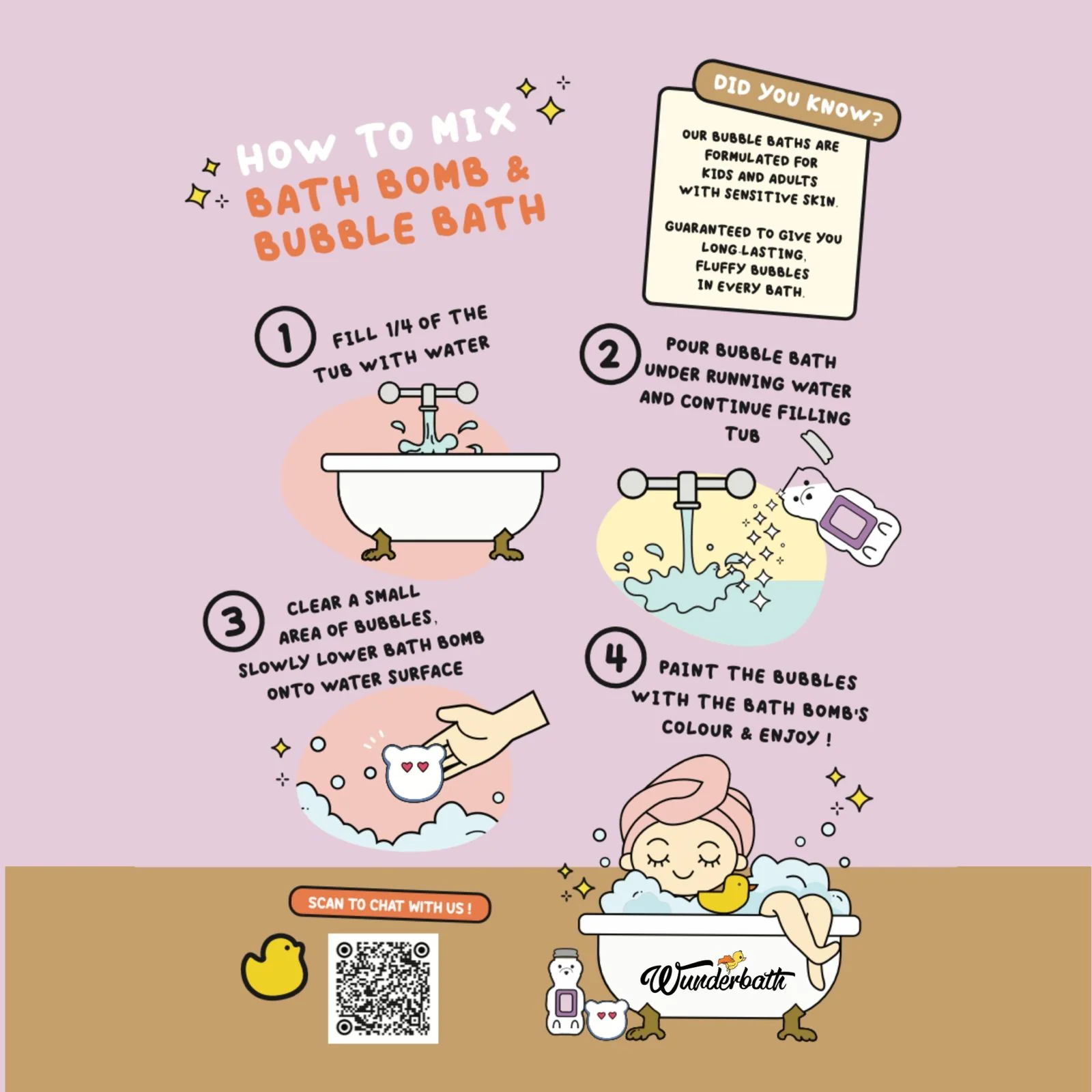 WUNDERBATH Sirap Rose Bubble Bath Liquid