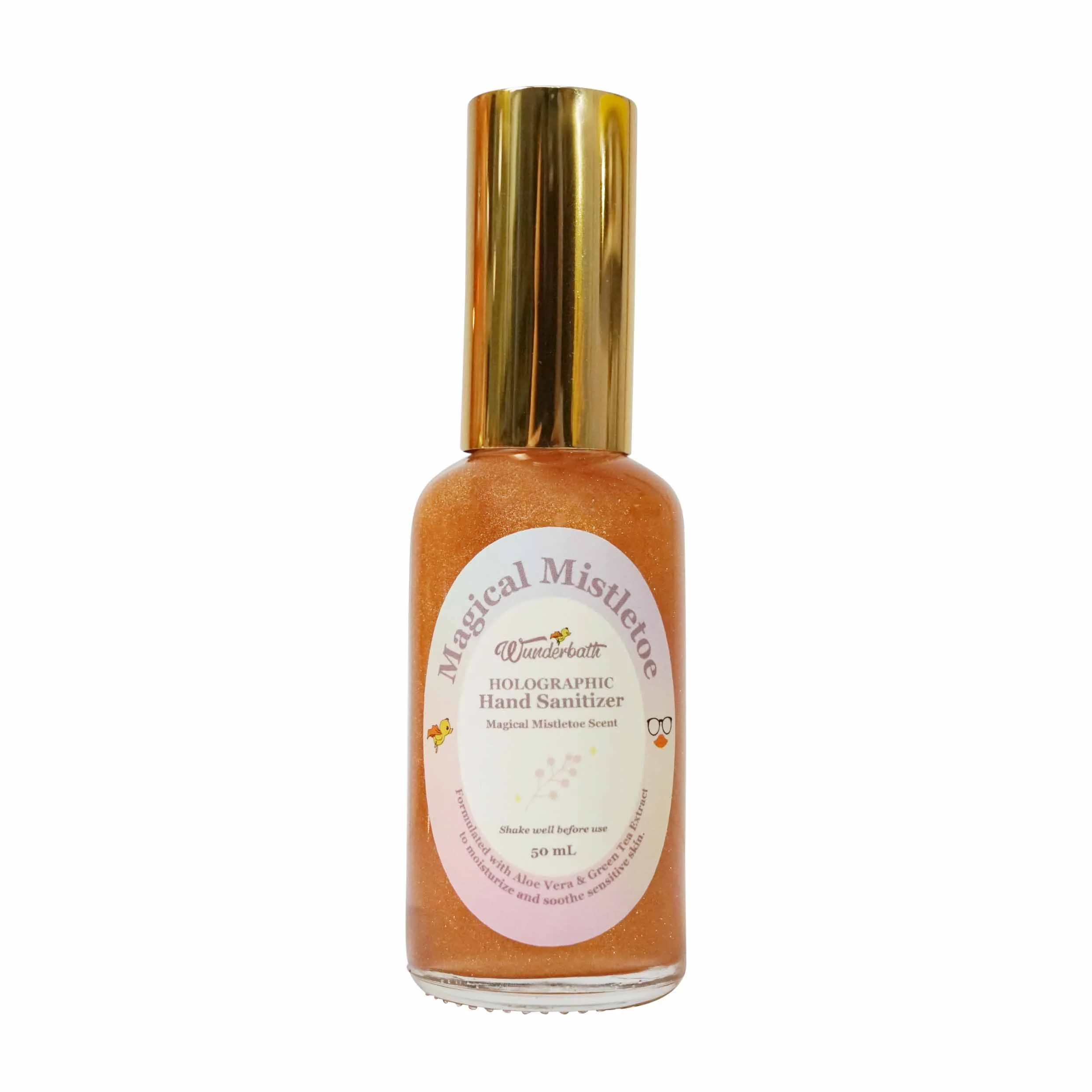 WUNDERBATH Magical Mistletoe Holographic Hand Sanitizer